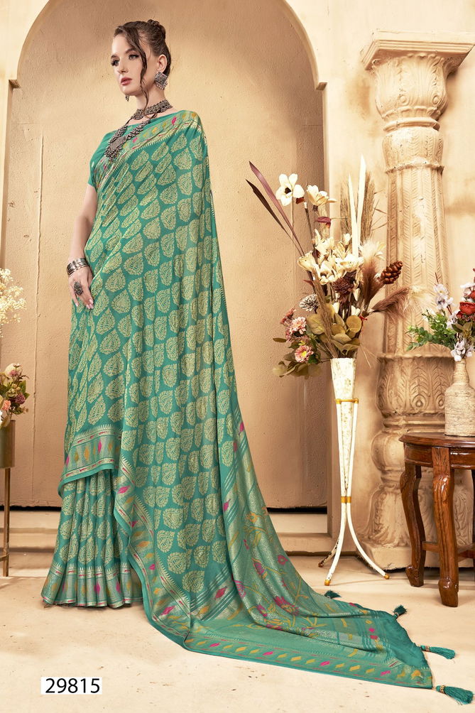 Julika By Vallabhi Designer Printed Brasso Sarees Wholesale Shop In Surat